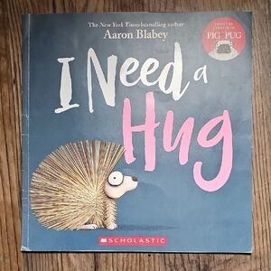 Scholastic 'I Need a Hug' Book - Blue and Pink Cover